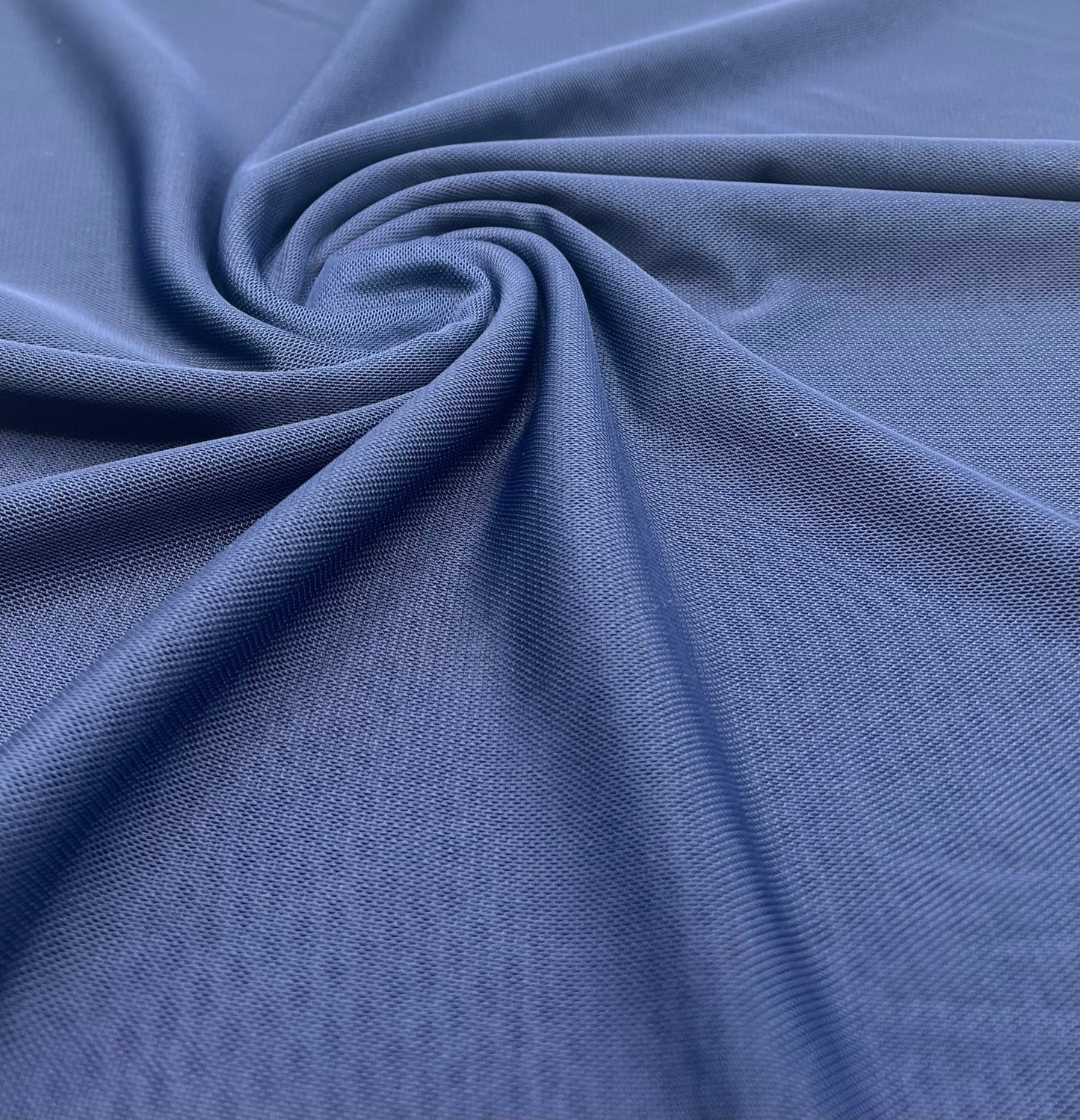 Plain Navy Mesh Fabric Stretch