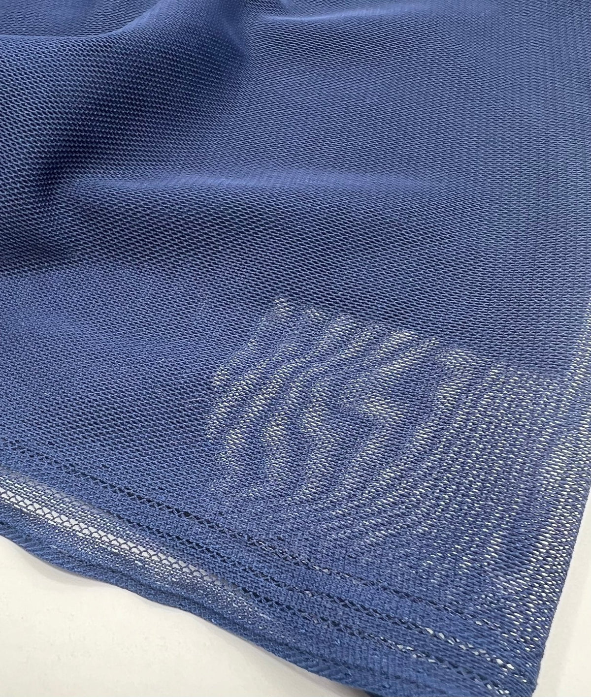 Plain Navy Mesh Fabric Stretch