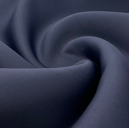 Plain Navy Scuba Foam 3D Mono Scuba Stretch Fabric
