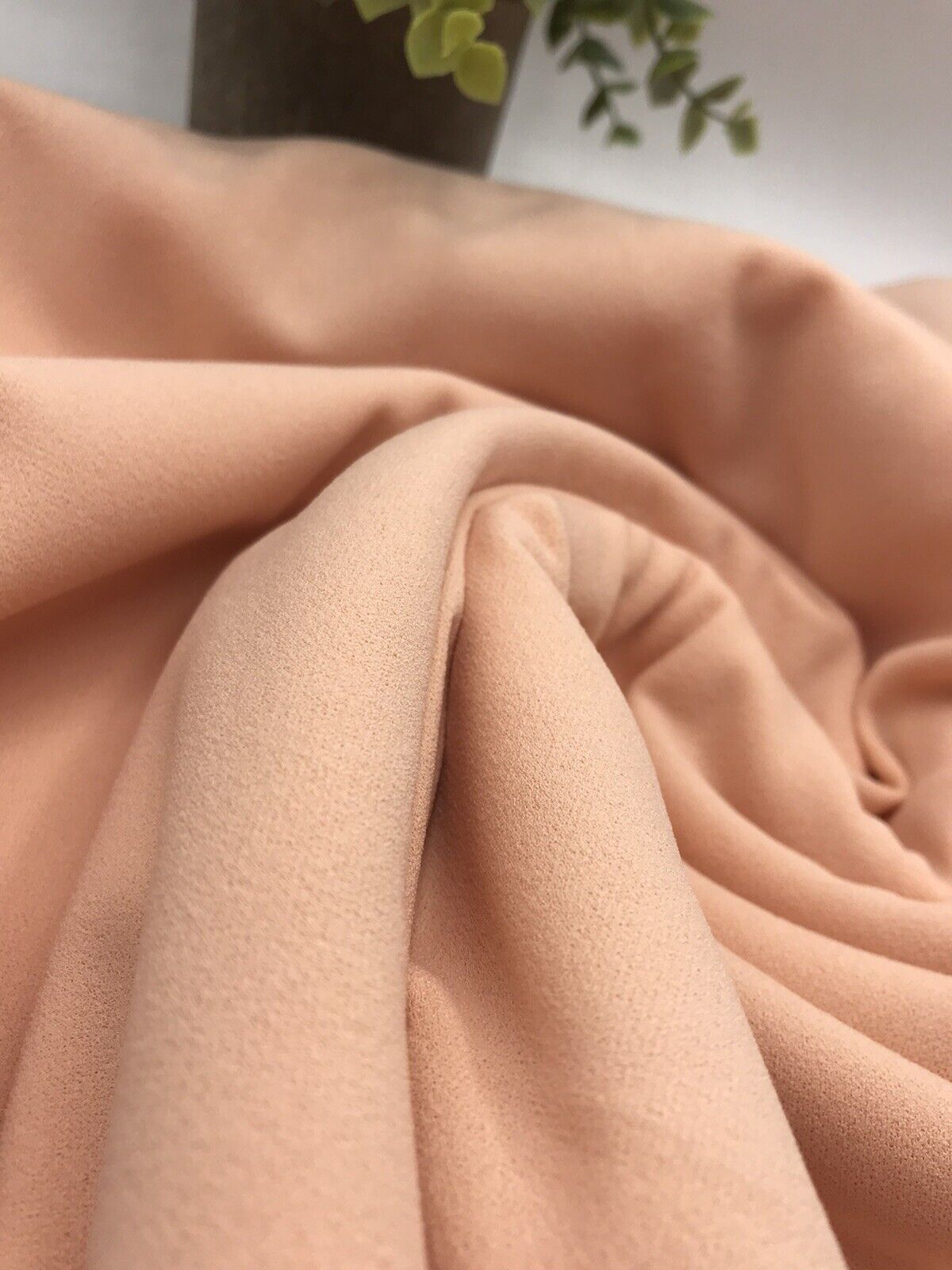 Plain Nude Scuba Crepe Stretch Jersey Fabric 4 Way Stretch
