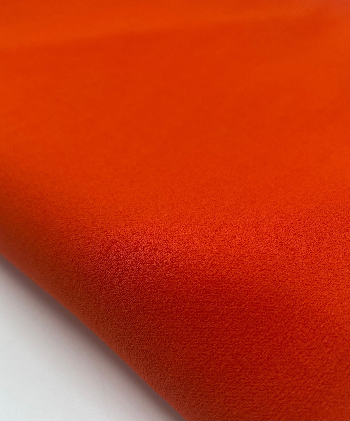 Plain Orange Scuba Crepe Stretch Jersey Fabric 4 Way Stretch