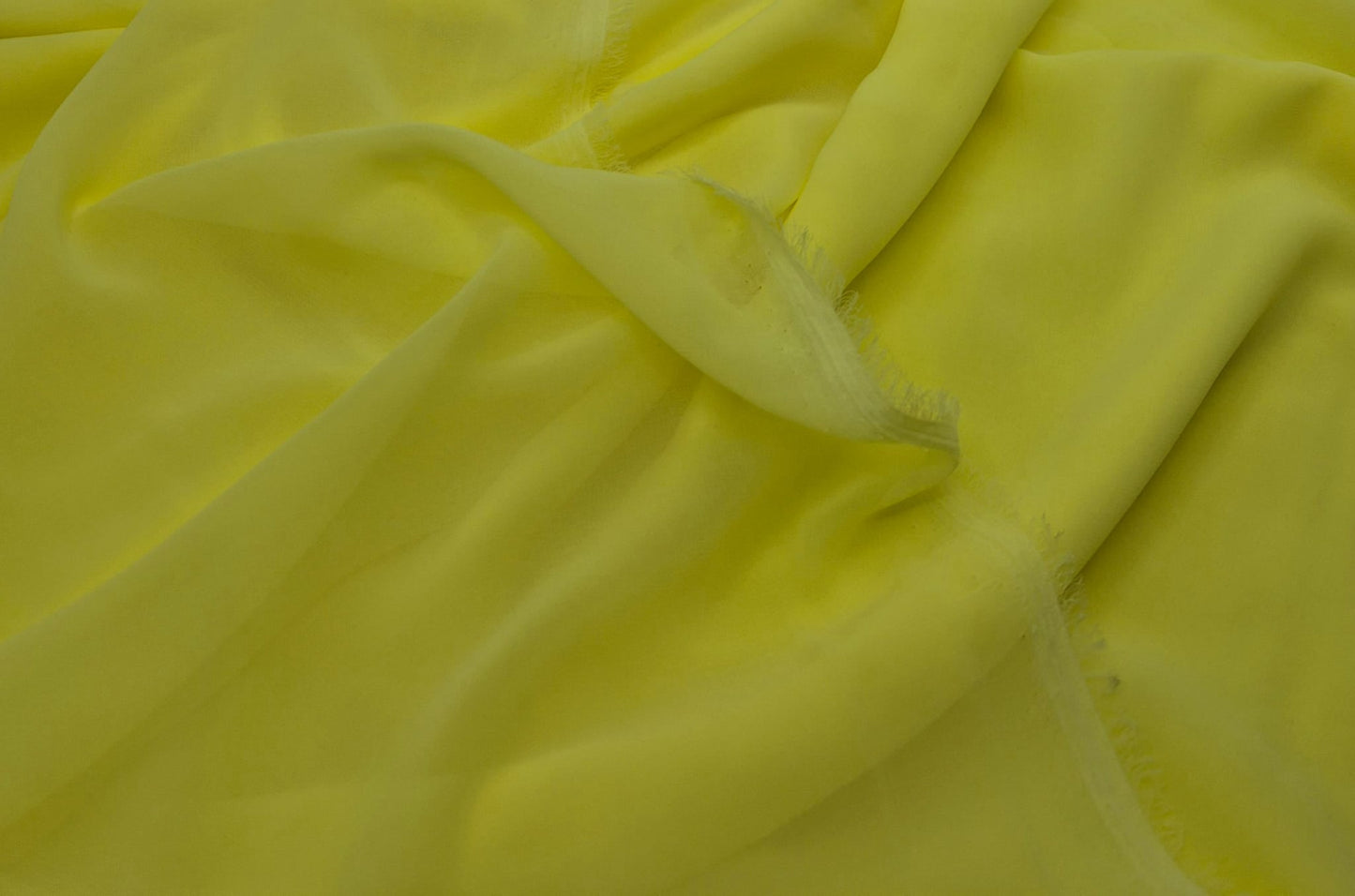 Plain Pale Yellow Chiffon Sheer Dress Bridal Fabric