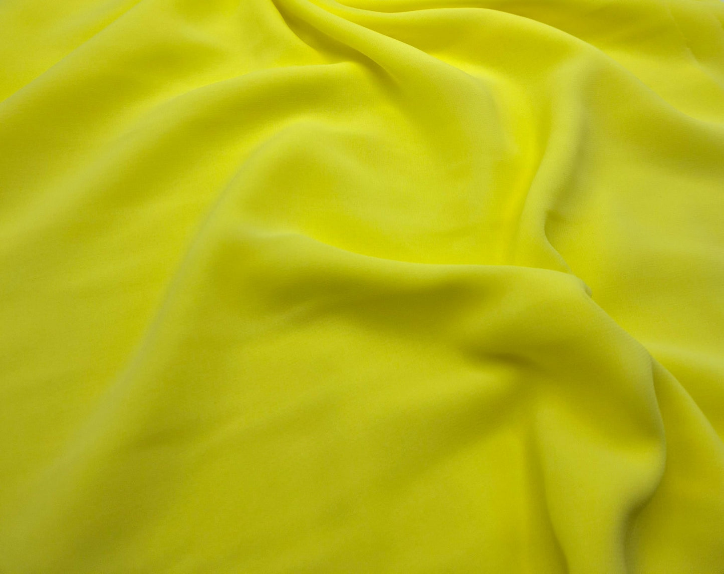 Plain Pale Yellow Chiffon Sheer Dress Bridal Fabric