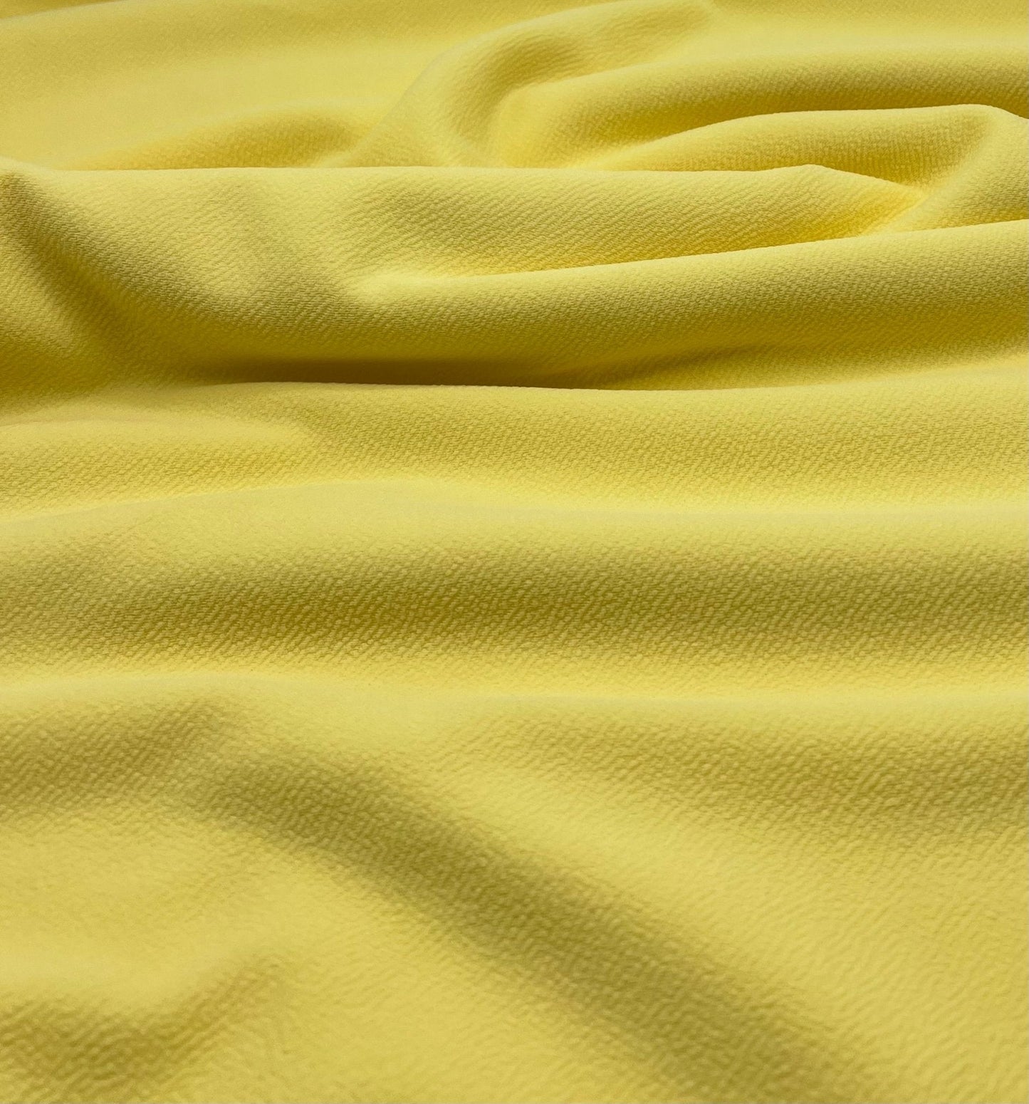 Plain Pastel Yellow Liverpool Bullet Stretch Fabric