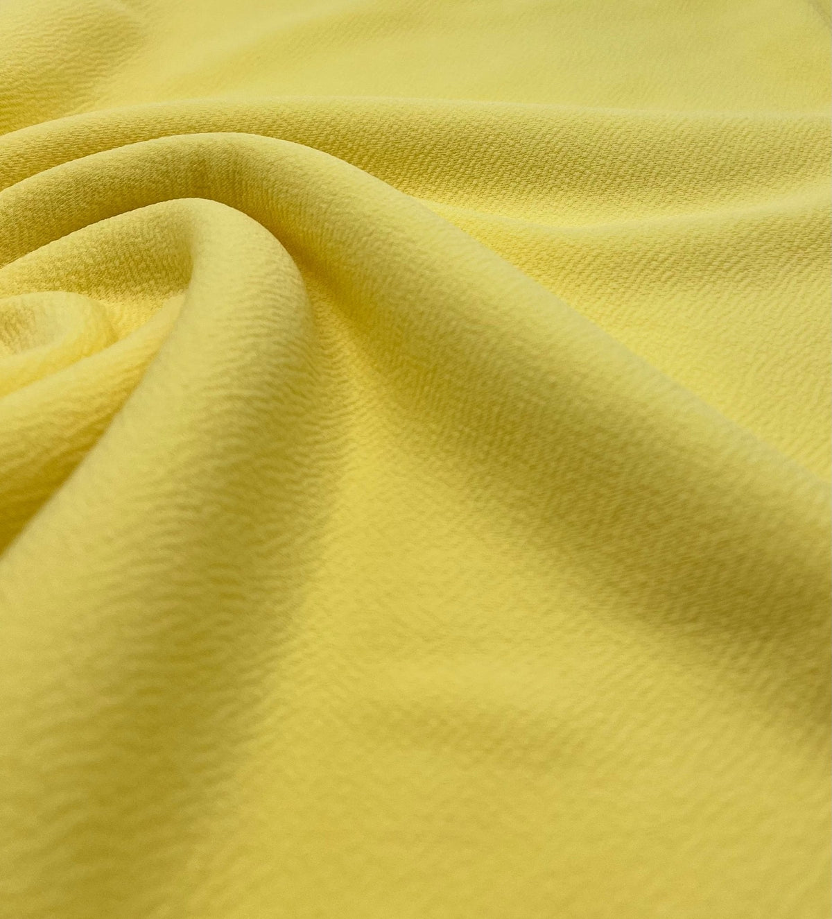 Plain Pastel Yellow Liverpool Bullet Stretch Fabric