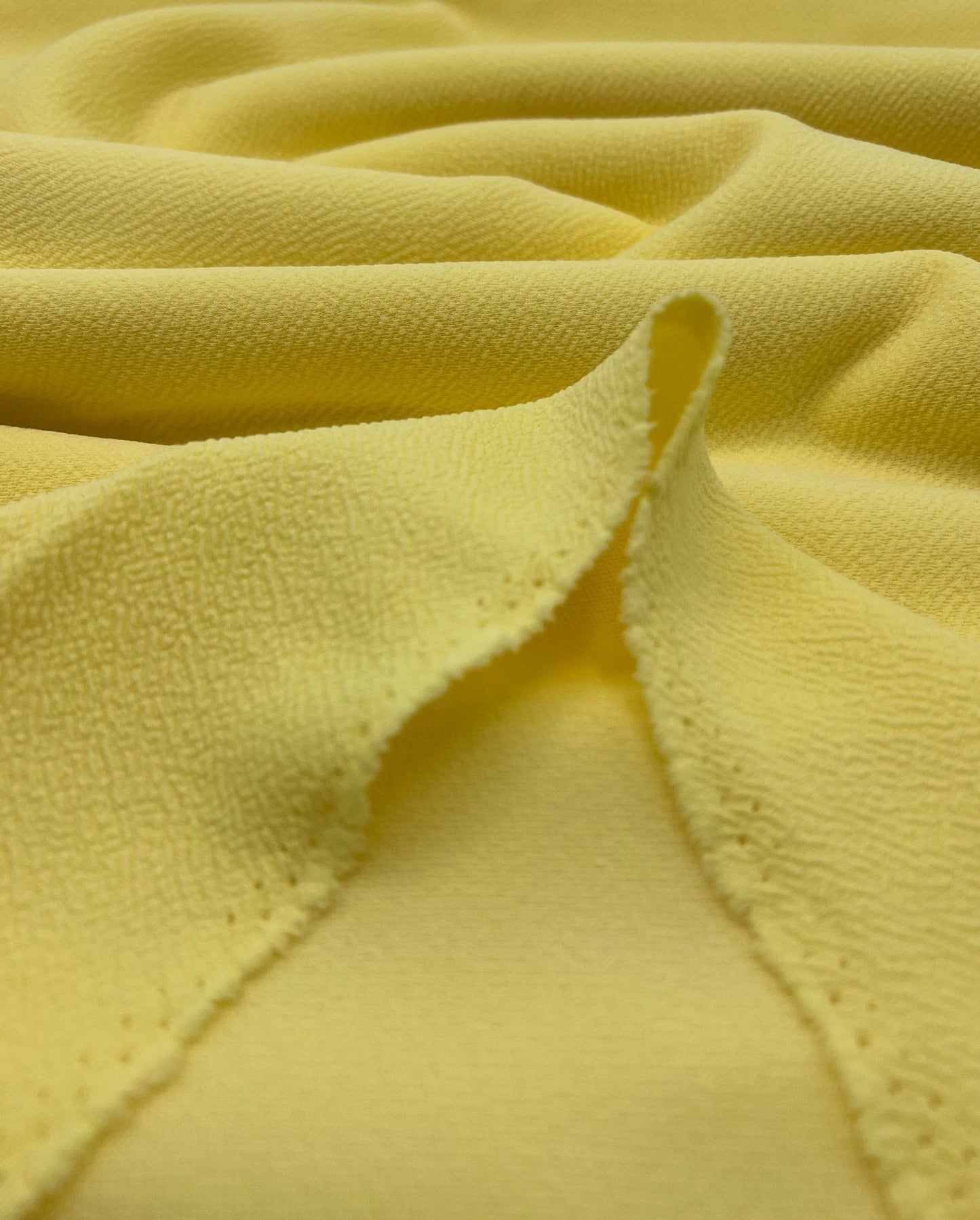 Plain Pastel Yellow Liverpool Bullet Stretch Fabric