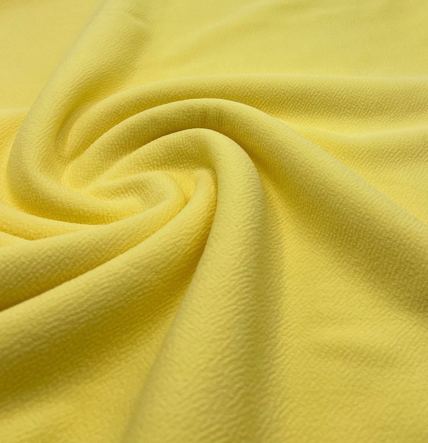 Plain Pastel Yellow Liverpool Bullet Stretch Fabric