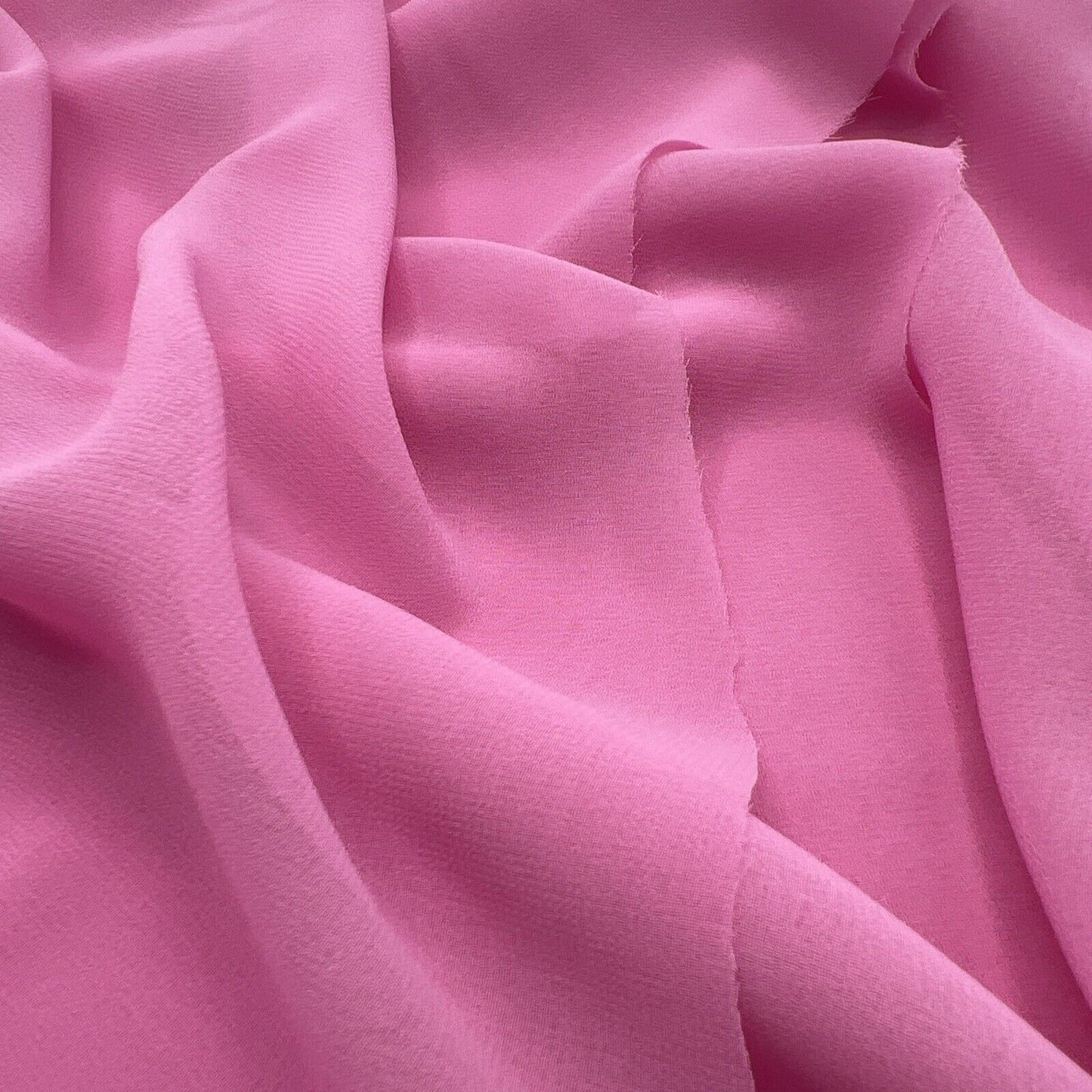 Plain Pink Chiffon Sheer Dress Bridal Fabric