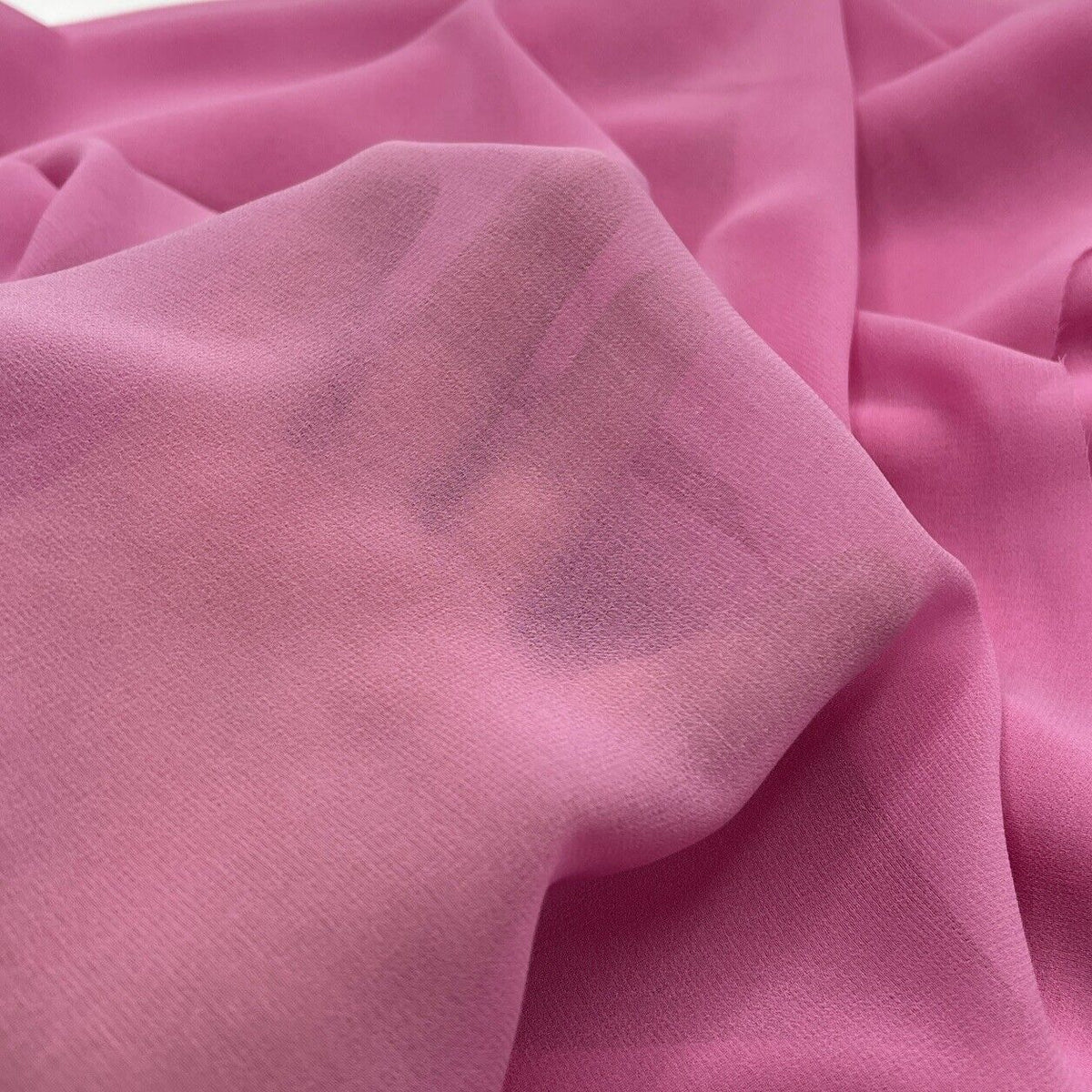 Plain Pink Chiffon Sheer Dress Bridal Fabric