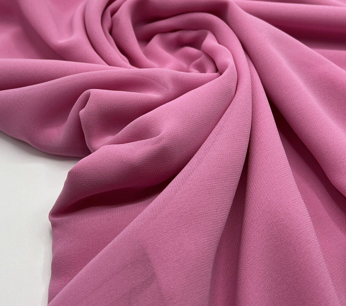 Plain Pink Chiffon Sheer Dress Bridal Fabric