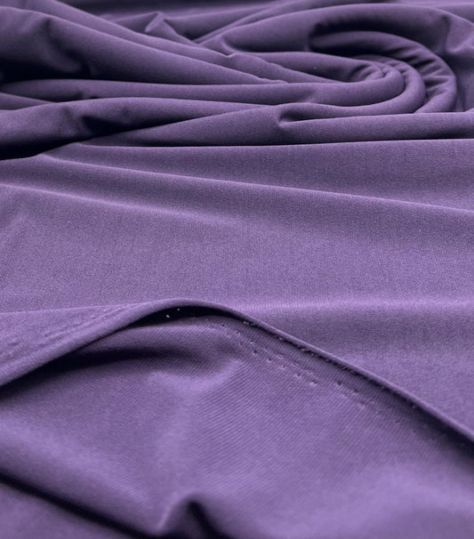 Plain Purple ITY 4 Way Stretch Fabric