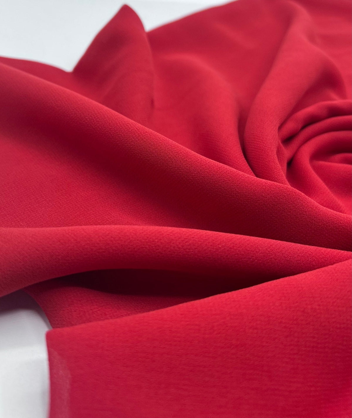 Plain Red Chiffon Sheer Dress Bridal Fabric