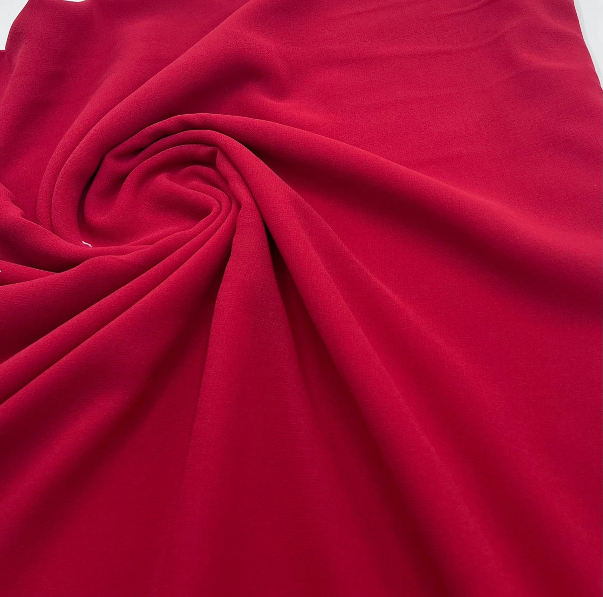 Plain Red Chiffon Sheer Dress Bridal Fabric