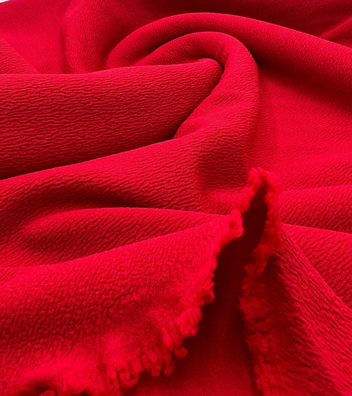 Plain Red Liverpool Bullet Stretch Fabric