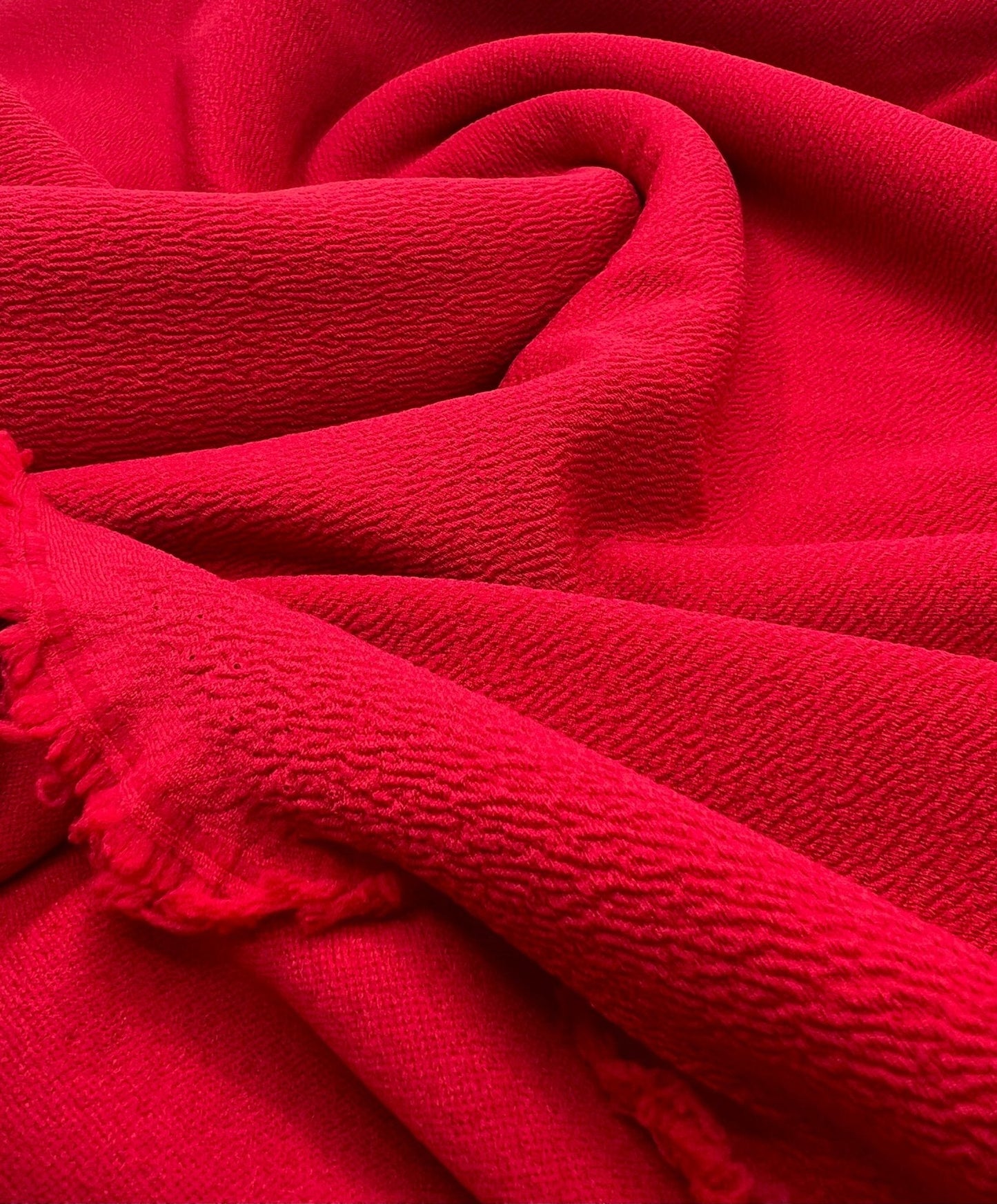 Plain Red Liverpool Bullet Stretch Fabric