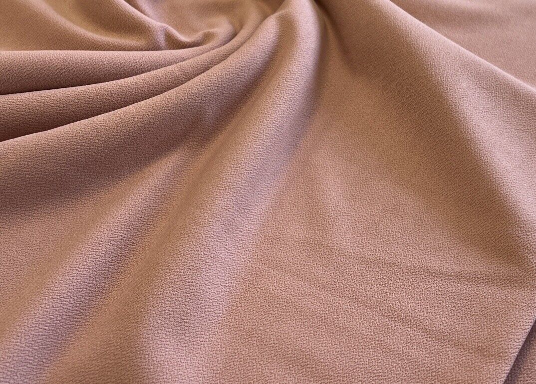 Plain Rose Scuba Crepe Stretch Jersey Fabric 4 Way Stretch