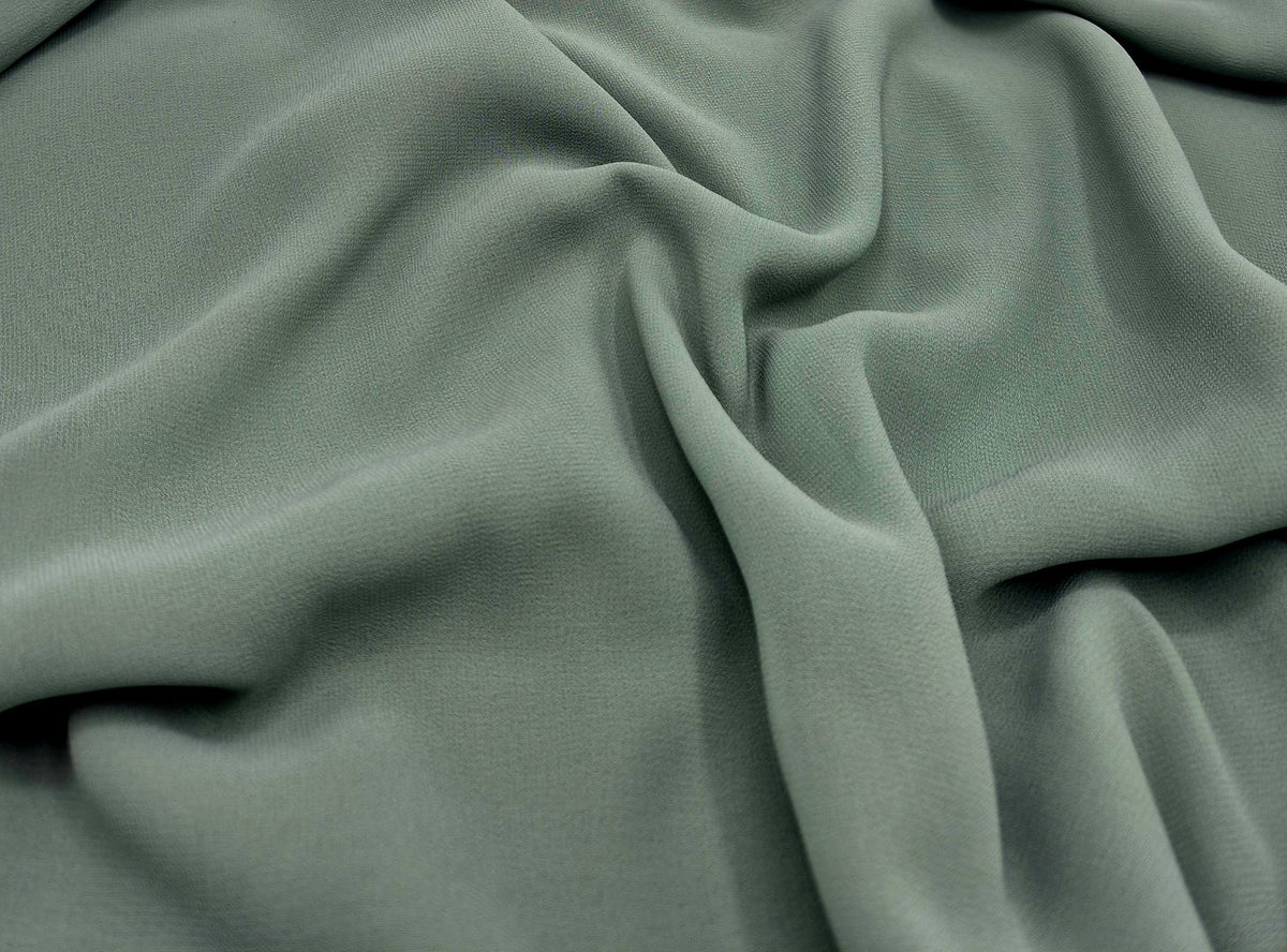 Plain Sage Chiffon Sheer Dress Bridal Fabric