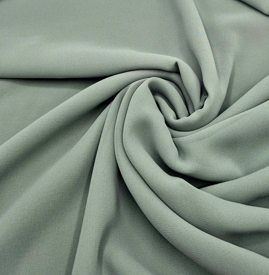 Plain Sage Chiffon Sheer Dress Bridal Fabric