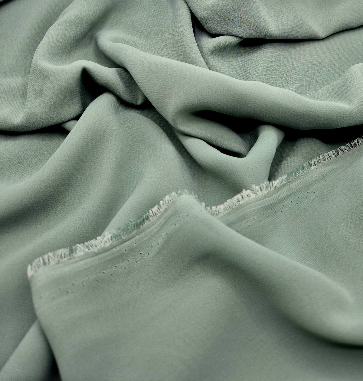 Plain Sage Chiffon Sheer Dress Bridal Fabric
