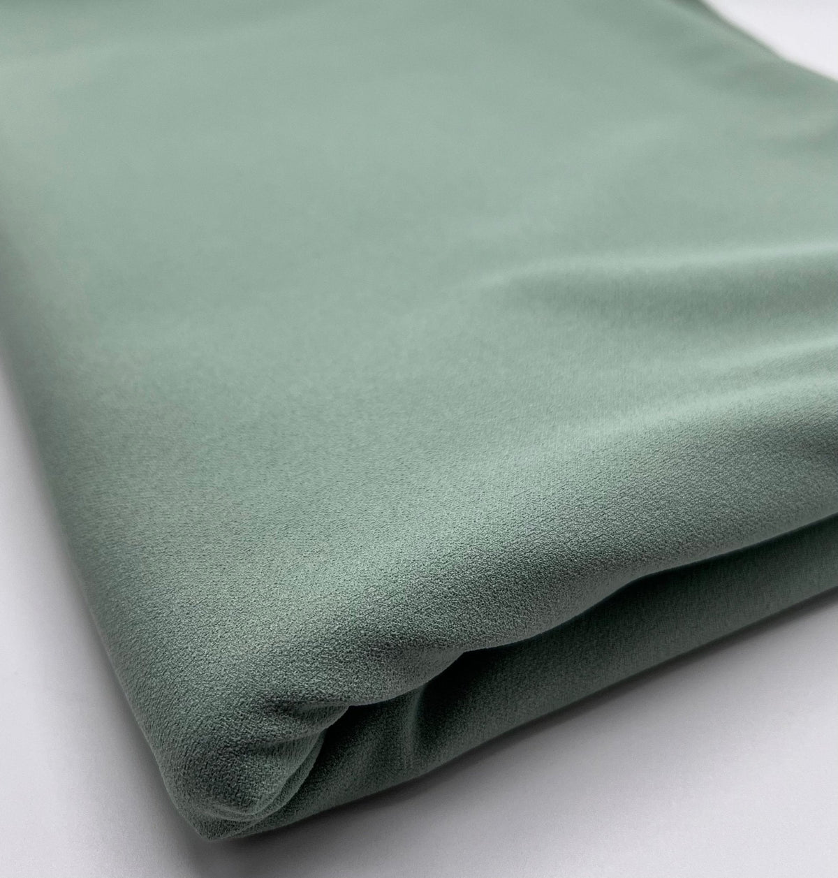 Plain Sage Scuba Crepe Stretch Jersey Fabric 4 Way Stretch