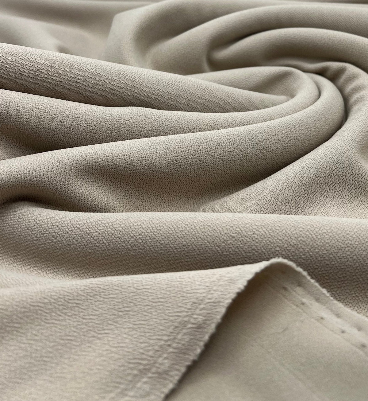 Plain Stone Scuba Crepe Stretch Jersey Fabric 4 Way Stretch