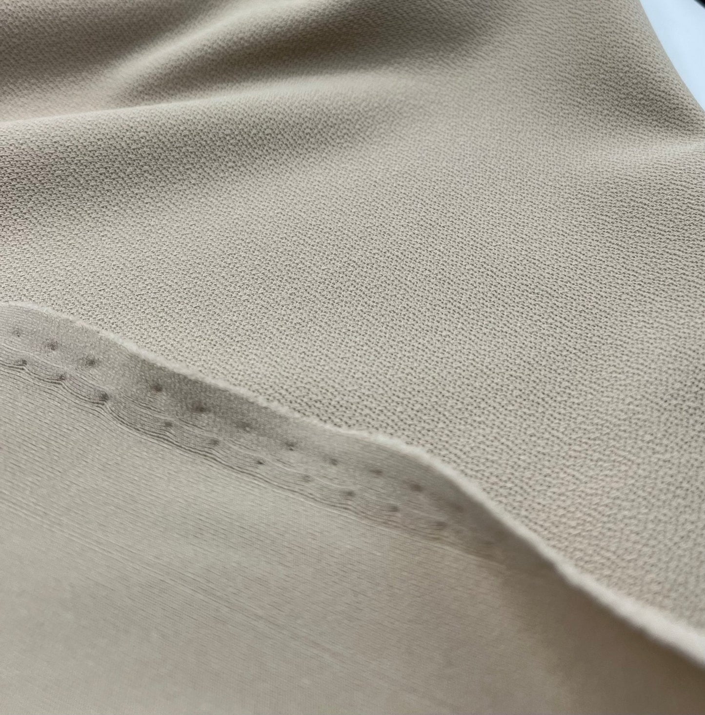 Plain Stone Scuba Crepe Stretch Jersey Fabric 4 Way Stretch