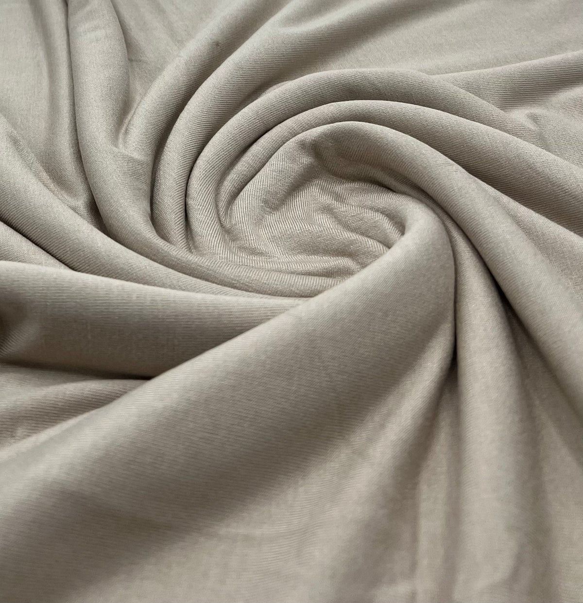Plain Stone Viscose Elastane Fabric 4 Way Stretch Jersey
