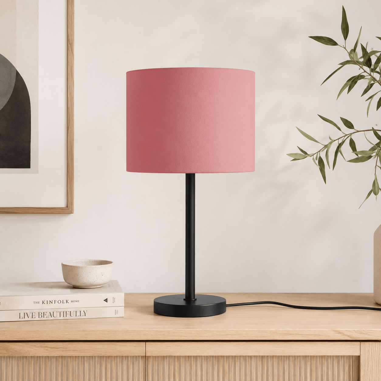 Plain Terracotta Lampshade, Ceiling or Table Lamp Shade