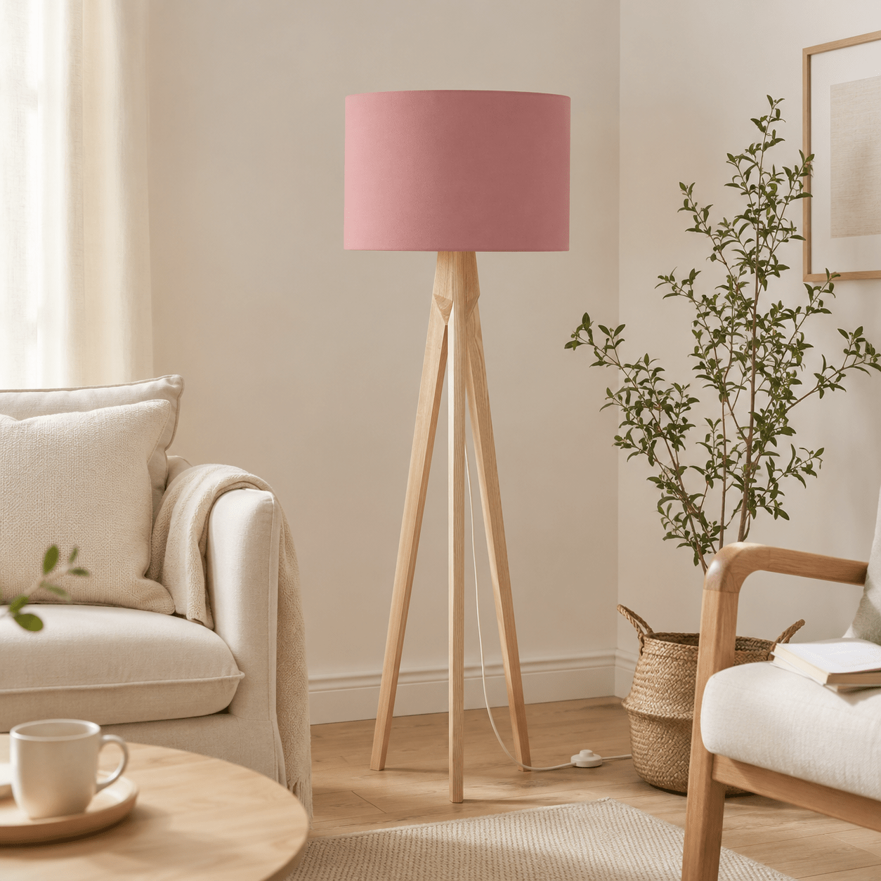 Plain Terracotta Lampshade, Ceiling or Table Lamp Shade