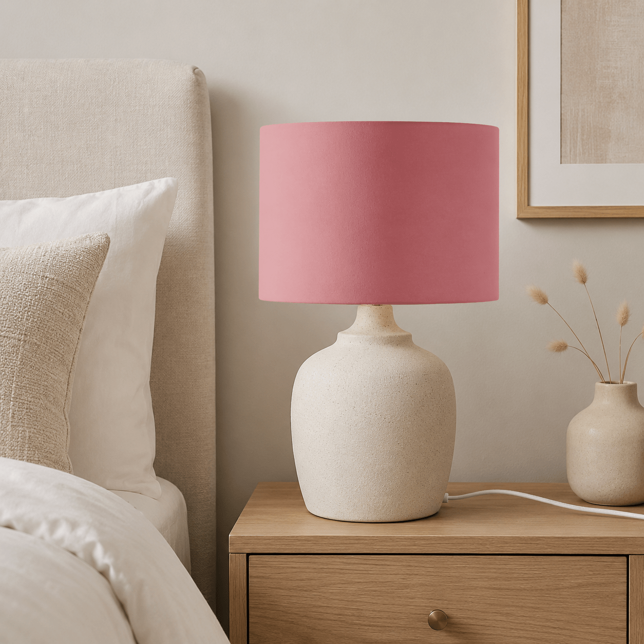 Plain Terracotta Lampshade, Ceiling or Table Lamp Shade
