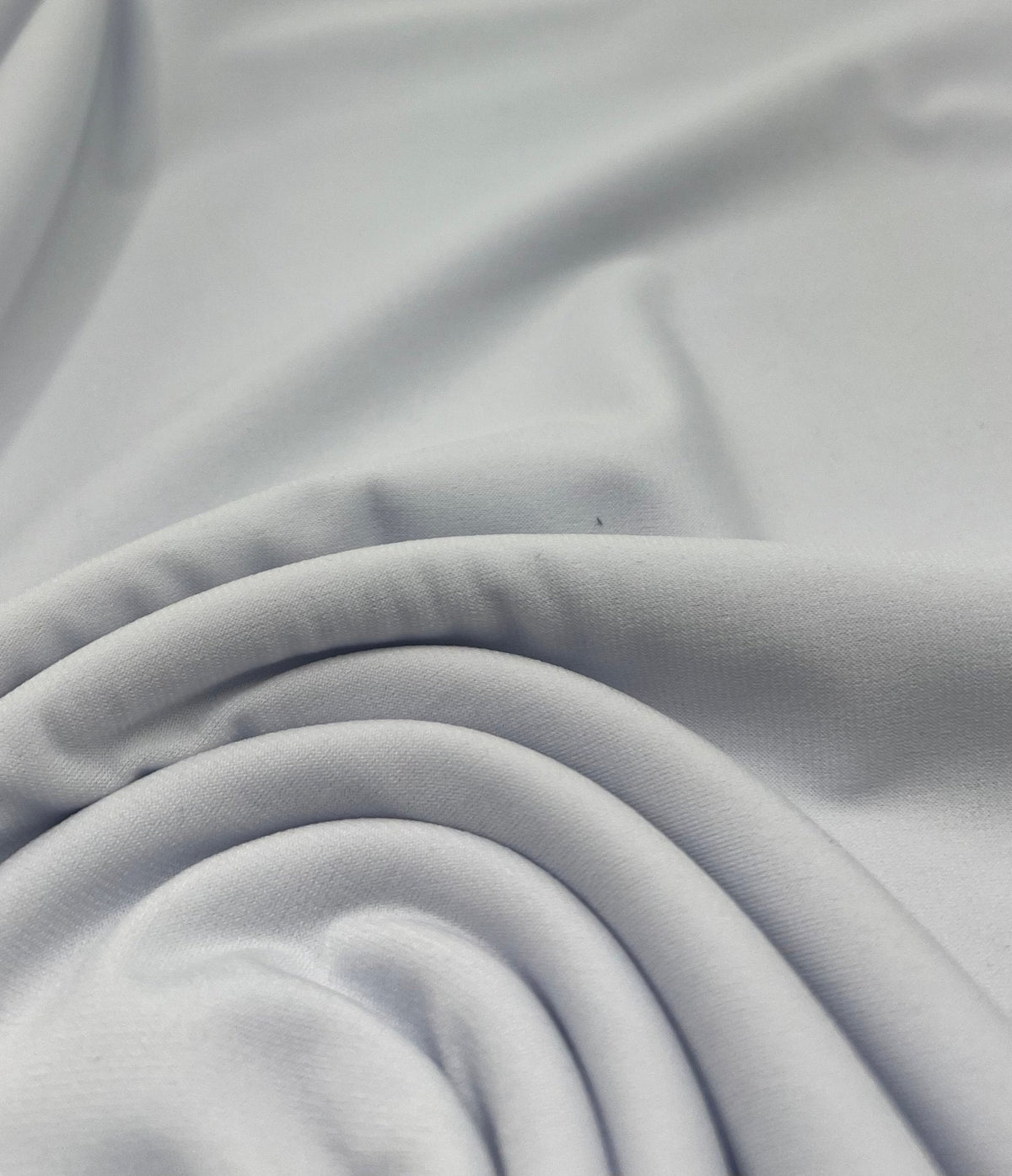 Plain White ITY 4 Way Stretch Fabric
