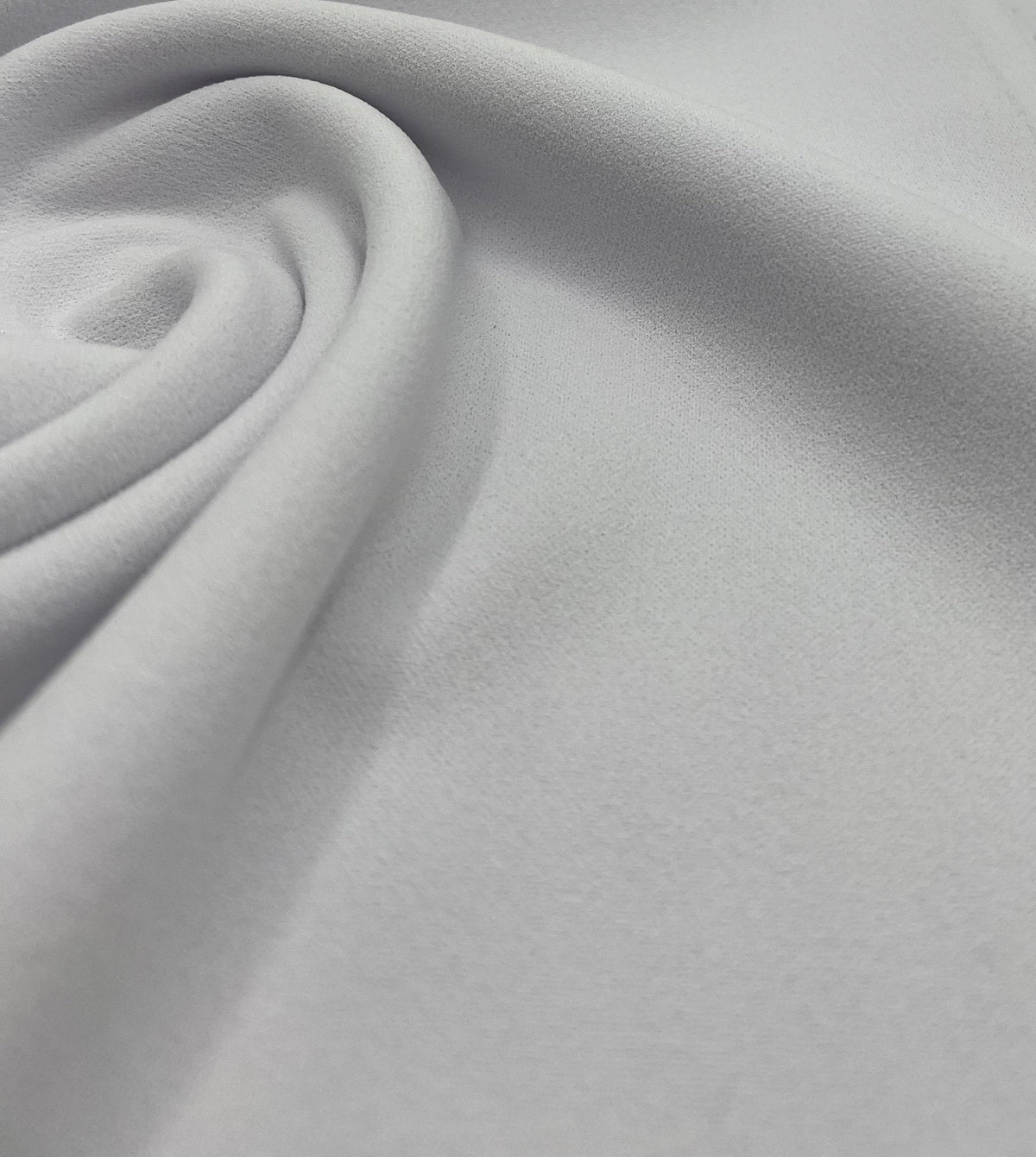 Plain White Scuba Crepe Stretch Jersey Fabric 4 Way Stretch