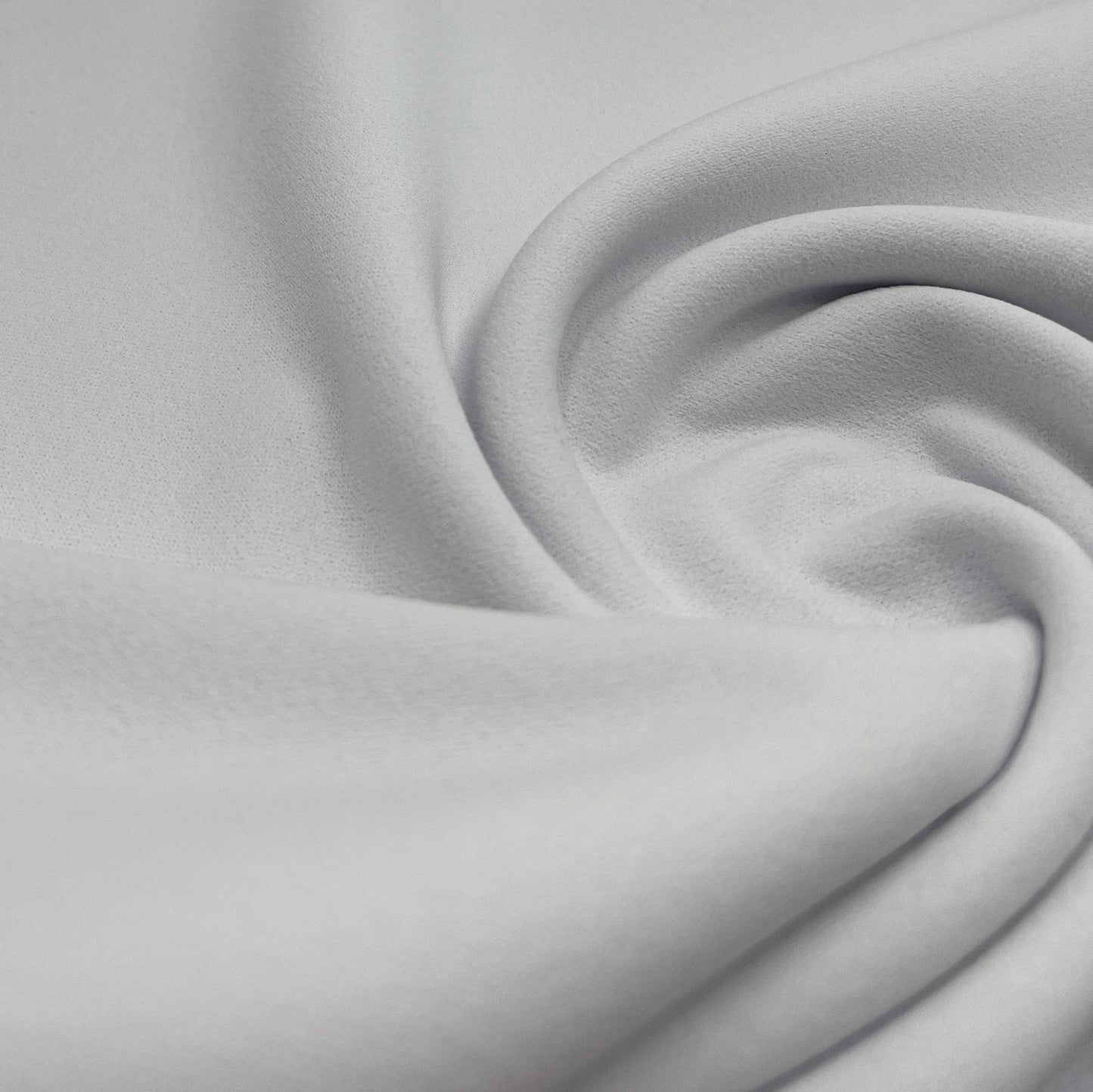 Plain White Scuba Crepe Stretch Jersey Fabric 4 Way Stretch