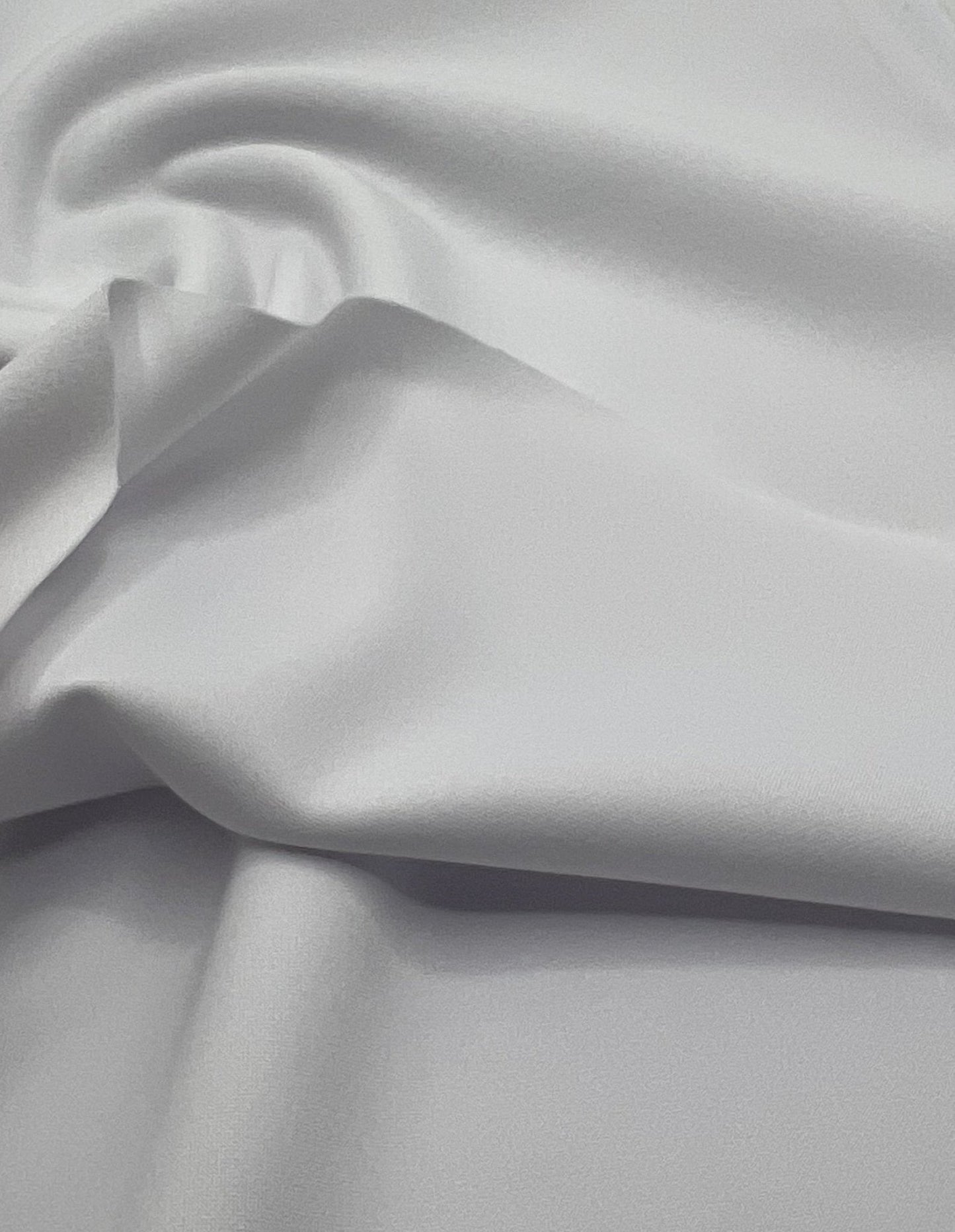 Plain White Scuba Crepe Stretch Jersey Fabric 4 Way Stretch