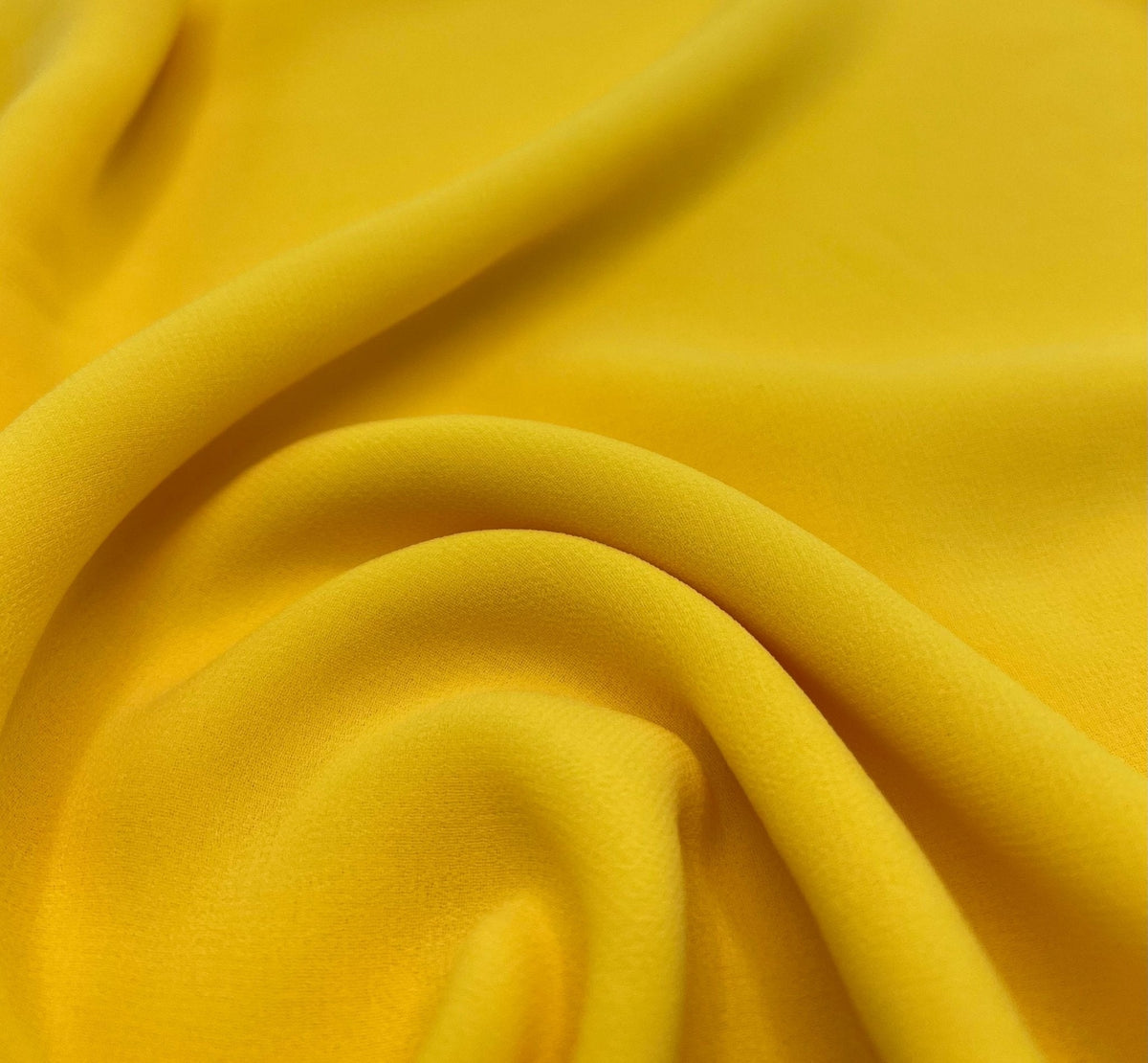 Plain Yellow Chiffon Sheer Dress Bridal Fabric