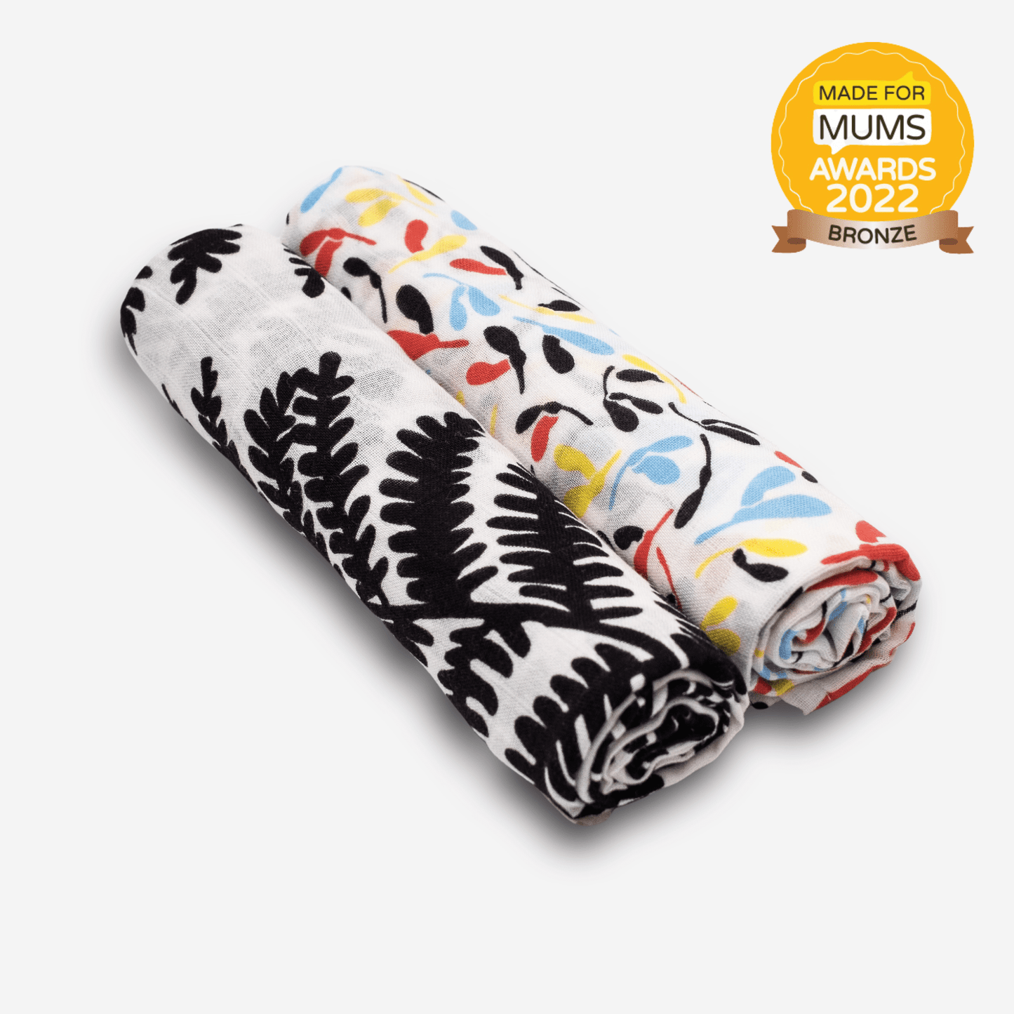 PLANT PRINT MUSLIN 2-PACK - birth to 12 months