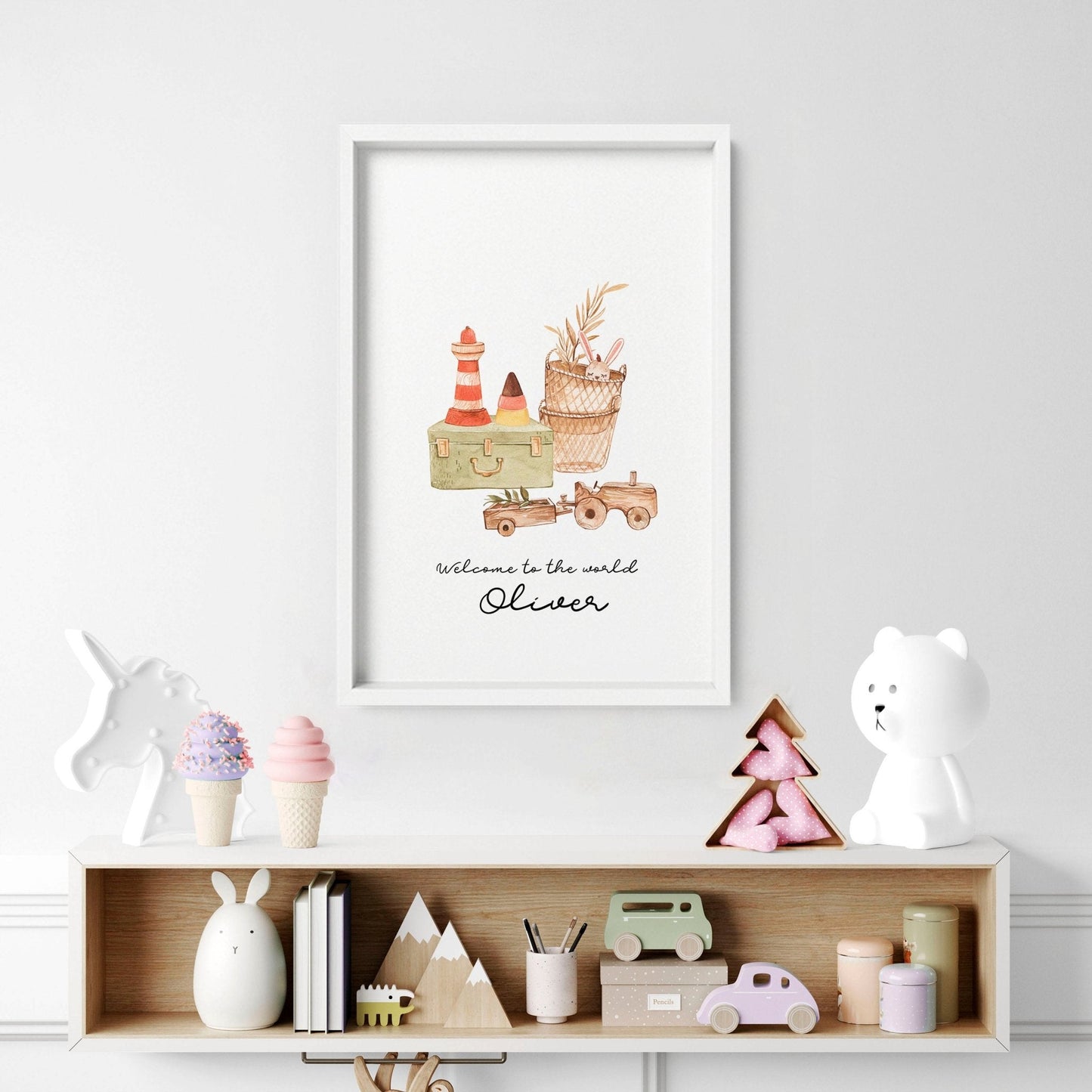 Playroom decor ideas | wall art print for baby boy room