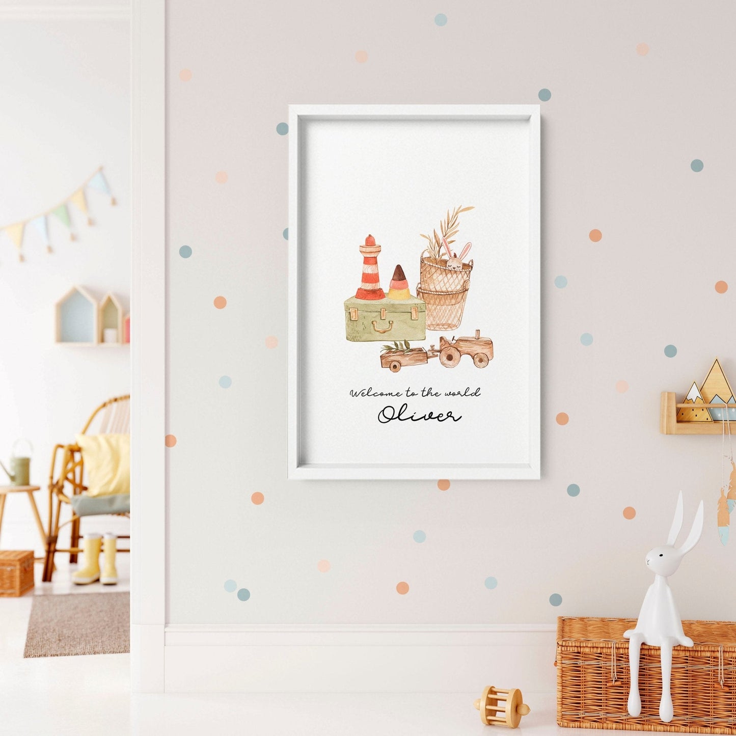 Playroom decor ideas | wall art print for baby boy room