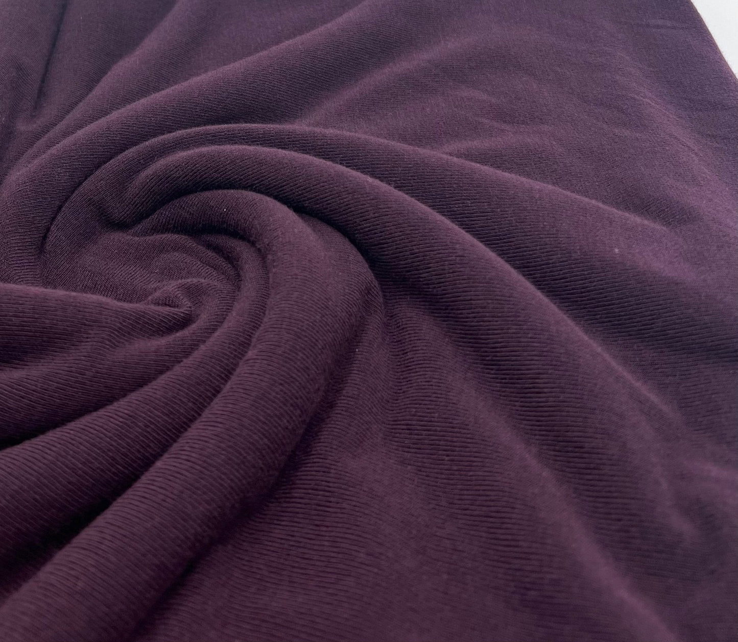 Plum Lightweight Melange Knit Stretch Fabric