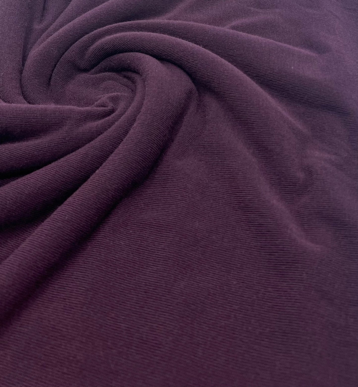 Plum Lightweight Melange Knit Stretch Fabric