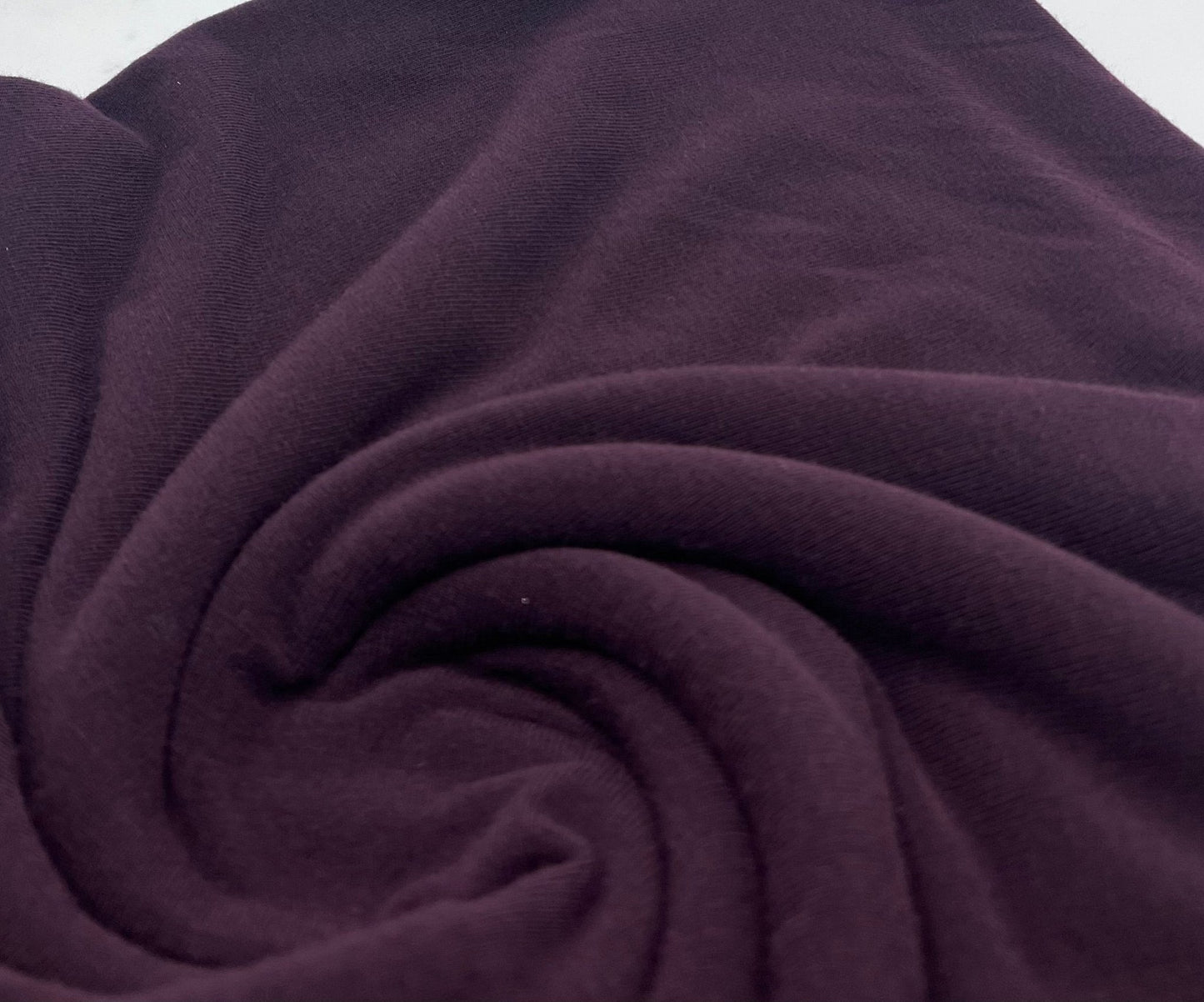 Plum Lightweight Melange Knit Stretch Fabric