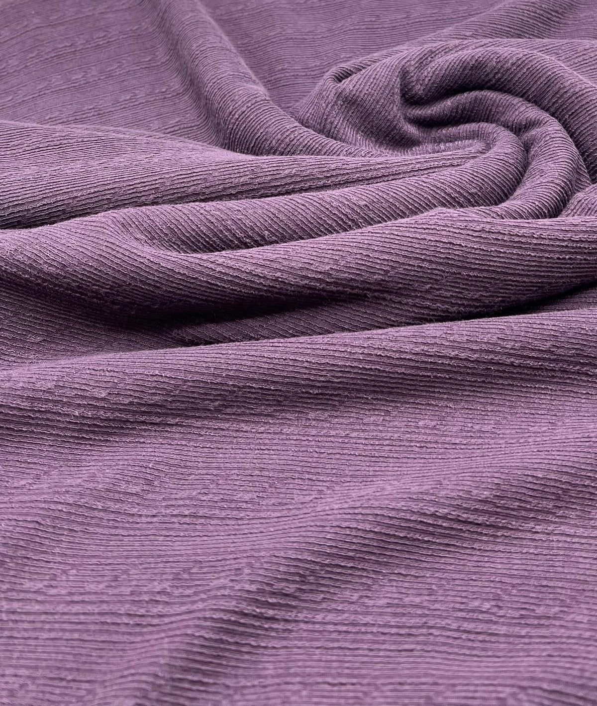 Plum Soft Striped Textured Stretch Fabric