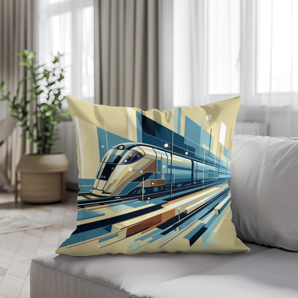 Future Tracks Cotton Cushion