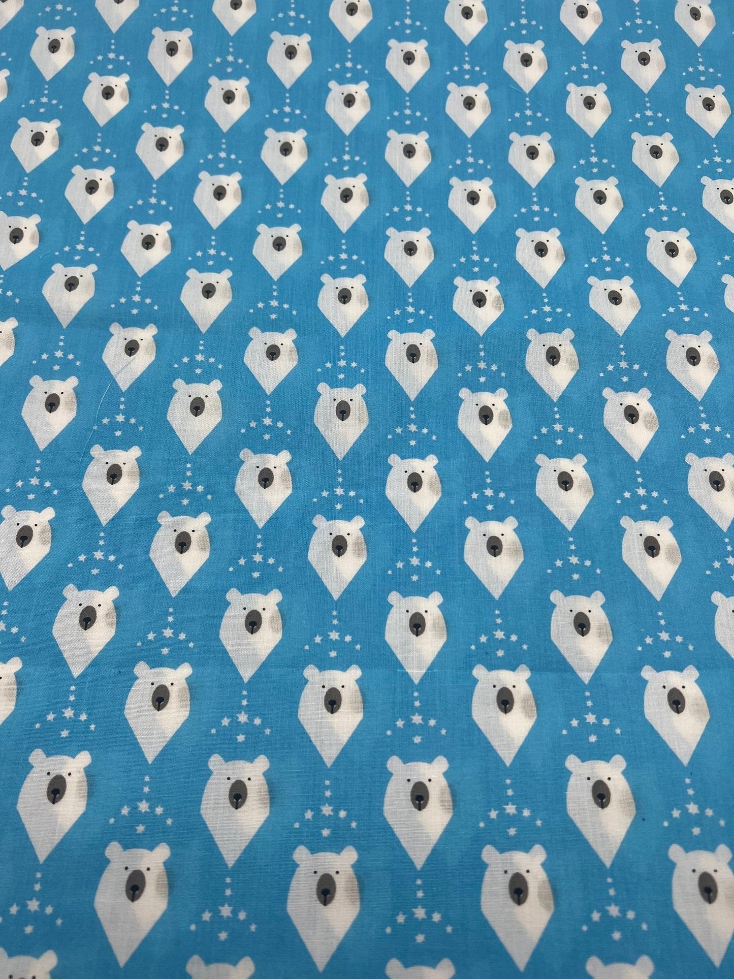 Polar Bear Printed Polycotton 90 GSM 80/20 44 Inch Non Stretch