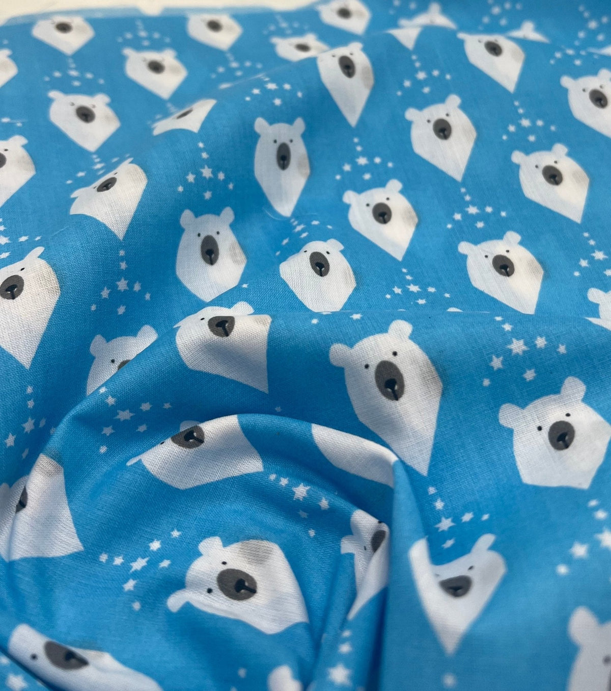 Polar Bear Printed Polycotton 90 GSM 80/20 44 Inch Non Stretch