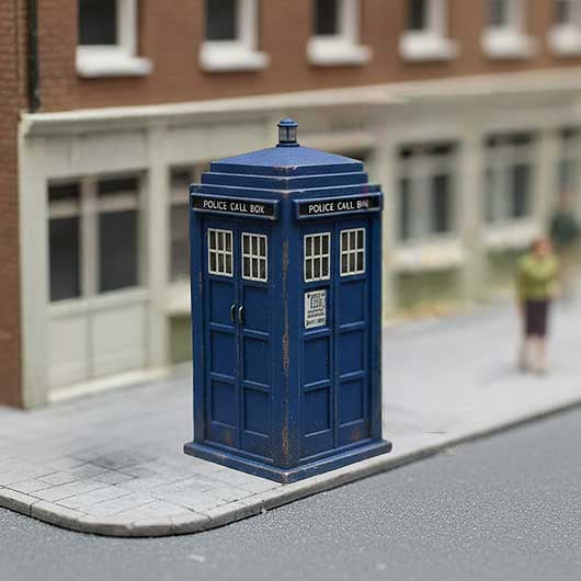 OO Scale Ready to Paint Police Box (1 pack)