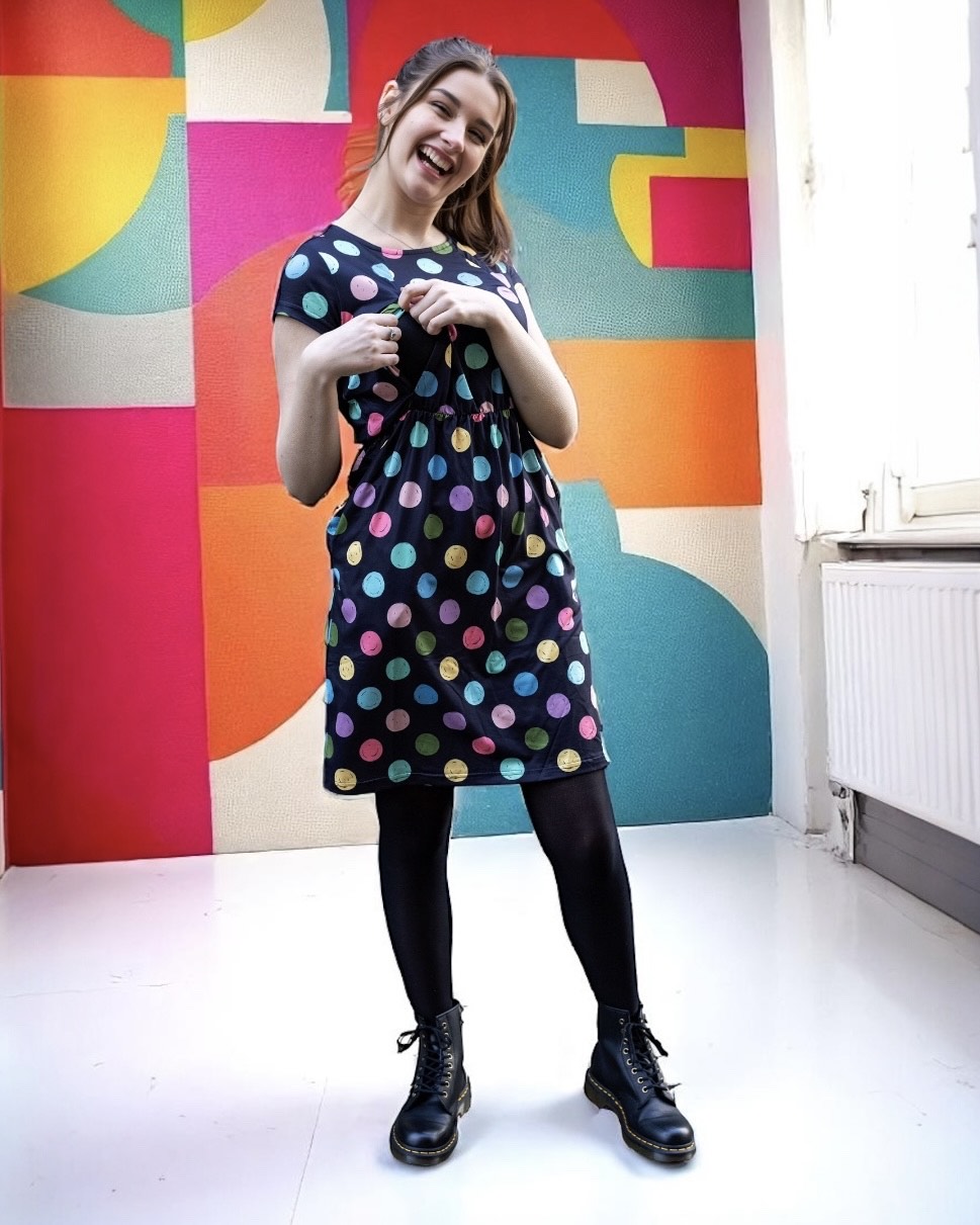 The Knee Length Breastfeeding Dress - Shona Spot