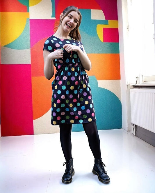 The Knee Length Breastfeeding Dress - Shona Spot