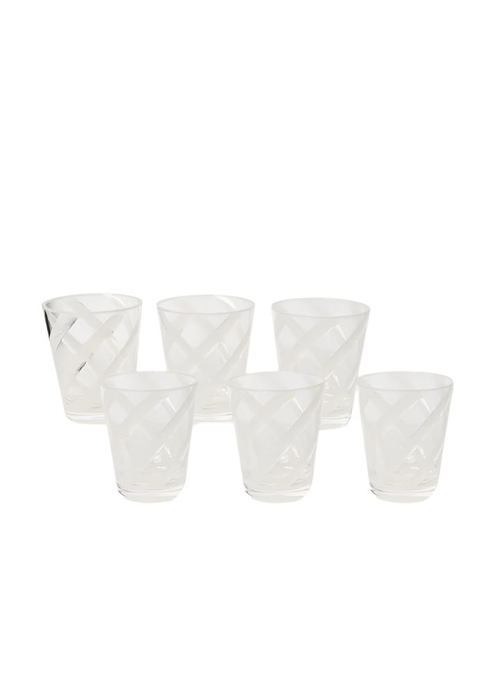 Poolside Gossip - Translucent White Acrylic Tumbler x 6