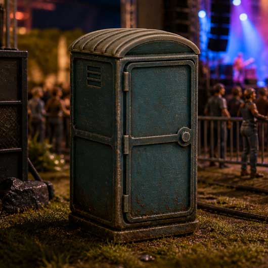Ready to Paint Portable Toilet - Style 3
